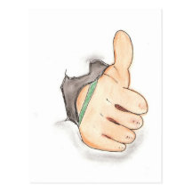 Thumbs up postcards