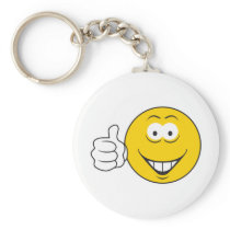 Thumbs Up Smiley Face Key Chain
