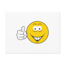 Thumbs Up Smiley Face Postcards