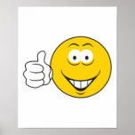 Thumbs Up Smiley Face Print