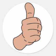 Thumbs up stickers