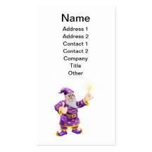 Thumbs up Wizard with Wand Business Card