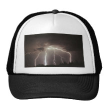 Thunder lightning mesh hat