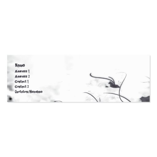 Thunder - Skinny Business Card Templates