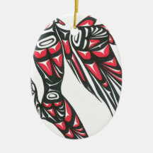 THUNDERBIRD RED CHRISTMAS ORNAMENTS