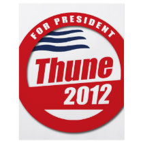 Thune 2012 button personalized flyer