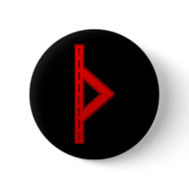 Thurisaz Rune red Pin
