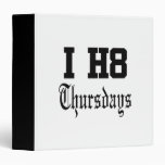 thursdays 3 ring binders