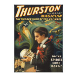 Thurston the Great Magician Holding Skull Magic Gallery Wrap Canvas