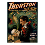 Thurston's, 'Do the spirits come back?' Retro Thea Postcards