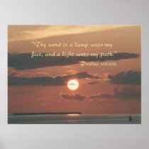 "Thy word is a lamp to my feet" Poster