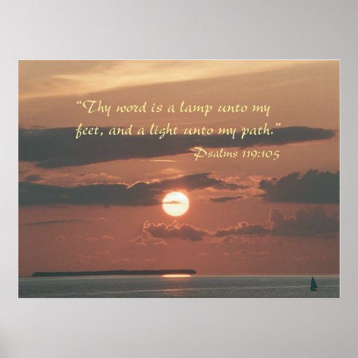 "Thy word is a lamp to my feet" Poster
