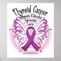 Thyroid Cancer Butterfly 3 Print