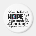 Thyroid Cancer Collage of Hope Fridge Magnets