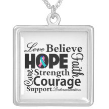 Thyroid Cancer Collage of Hope Custom Jewelry