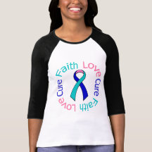 Thyroid Cancer Faith Love Cure Shirt