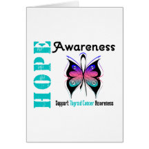 Thyroid Cancer Hope Awareness Greeting Card