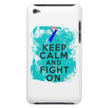 Thyroid Cancer Keep Calm and Fight On iPod Touch Cases
