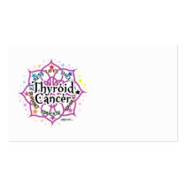 Thyroid Cancer Lotus Business Card Template