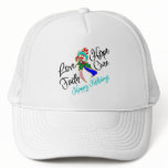 Thyroid Cancer Love Hope Holidays hats