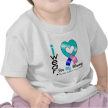 Thyroid Cancer Ribbon For My Mommy Shirts