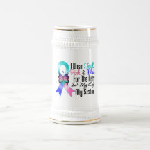 Thyroid Cancer Ribbon Hero My Sister Coffee Mugs