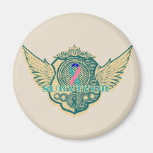 Thyroid Cancer Survivor Vintage Winged Fridge Magnets