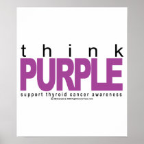 Thyroid Cancer Think Purple Poster