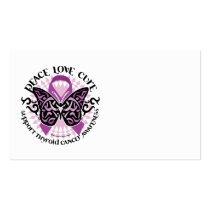 Thyroid Cancer Tribal Butterfly Business Card Templates
