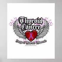 Thyroid Cancer Wings Posters