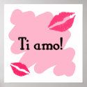 Ti amo - Italian I love you posters