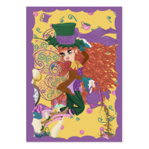 Tia the Tea Party Fairy Parody Business Cards