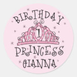 Tiara Birthday Princess Gianna Sticker