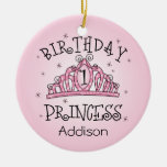 Tiara Princess 1st Birthday Keepsake Ornament