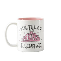 Tiara Princess 1st Birthday Mug