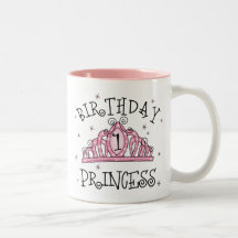 Tiara Princess 1st Birthday Mug