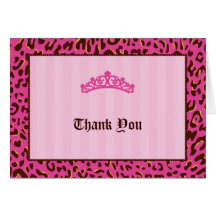 Tiara Thank You Card