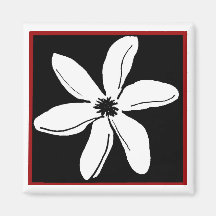 Tiare flower magnet