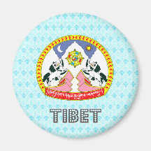 Tibet Coat of Arms Fridge Magnet