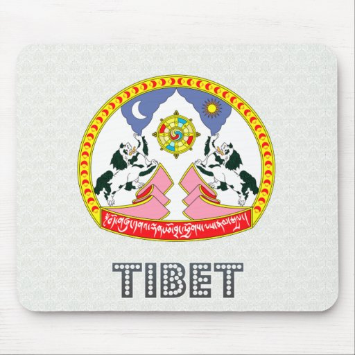 Tibet Coat of Arms Mouse Pads