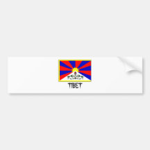 Tibet Flag Bumper Stickers