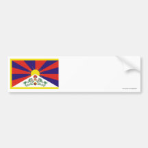 Tibet Flag Bumper Stickers