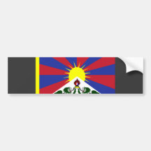 Tibet Flag Bumper Stickers