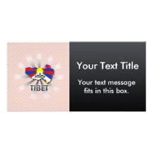 Tibet Flag Map 2.0 Photo Greeting Card