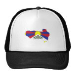 Tibet Flag Map full size Trucker Hat