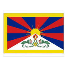 Tibet Flag Postcard