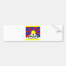 Tibet High quality Flag Bumper Stickers