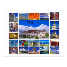 Tibet Multiview Postcard