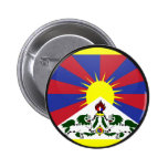 Tibet quality Flag Circle Buttons