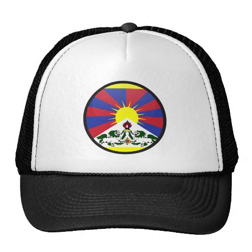 Tibet quality Flag Circle Mesh Hat